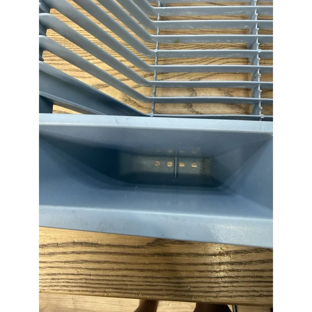 Vintage Rubbermaid Plastic Dish Drip Drying Rack Blue 14.5